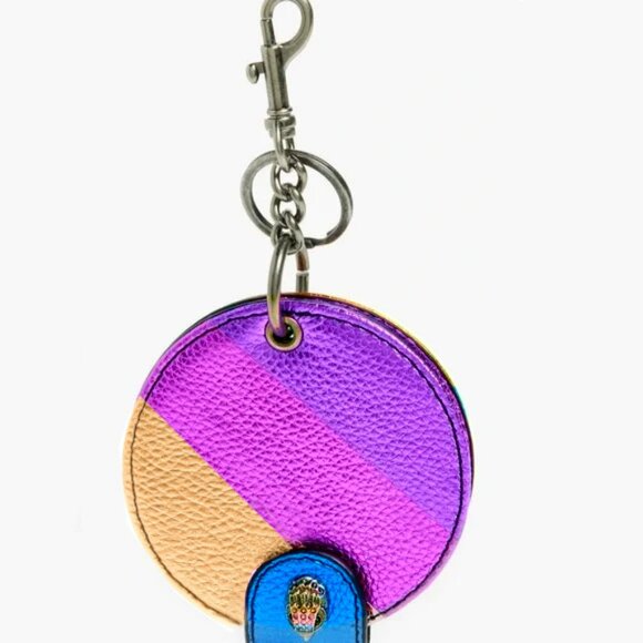 Kurt Geiger Metallic Leather Rainbow Mirror Keyring Charm NIB | Sold-Out - Picture 5 of 6